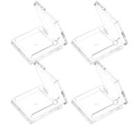 PACKOVE 4pcs Eyeshadow Pans Empty Eyeshadow Pans 1.57x1.57x0.39in Portable Plastic Makeup Cases Lightweight for Women Outdoor Travel Use