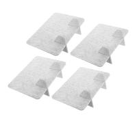 PACKOVE 4pcs Felt Desk Divider for Workstation with Support Feet, 30x40cm Light Grey Acoustic Privacy Panel for Office, Library, Classroom Desk Partition Shield