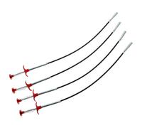 PACKOVE 4pcs Flexible Grabber Tool for Drain Cleaning Slender Plastic Hose Pickup Assist Tool with Four Claws for Toilet Kitchen Sink and Narrow Pipe Unblocking