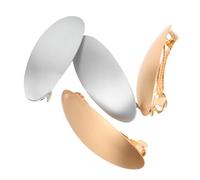 PACKOVE 4pcs Hair Barrettes: Oval Metal Barrettes For Women Girls French Hair Clips Elegant Style Headdress For Formal Occasions Wedding Parties Holidays