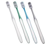 PACKOVE 4Pcs Hard Bristle Travel Toothbrushes for Men Ergonomic Non Slip Handle Portable Teeth Cleaning Tools for Adults Safe and Sanitary Design for Go Oral Care