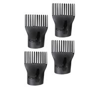 PACKOVE 4pcs Heat Resistant Blow Dryer Nozzle Attachments Flat Concentrator Comb for Salon and Home Styling High Temperature Resistant Hair Dryer Collection Nozzles for Straightening and