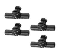 PACKOVE 4pcs Plastic Elbow Connector, Elbow Connector Universal Joint, Black Adjustable Angle Bracket for Patio Umbrella and Canopy Frame, Indoor Toolkit Use, Easy Installation
