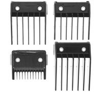 PACKOVE 4Pcs Professional Clipper Guards Hair Trimmer Guide Combs with Metal Buckle for Adjustable Hair Cutting in Salon and Home Use