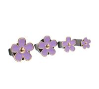 PACKOVE 4pcs Purple Daisy Car Vent Clips Air Freshener Diffuser Clips Alloy Five-petal Flower Car Outlet Decoration for Automotive Interior Accessories