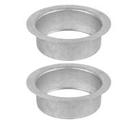 PACKOVE 4pcs Rain Gutter Downspout Adapters for Roof Gutter Replacement, Aluminium Alloy Stable Rainwater Drainage Connectors Round Shape, Suitable for New Installation Projects