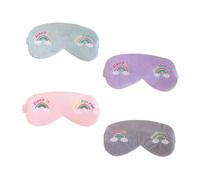 PACKOVE 4pcs Rainbow Embroidered Headbands Girls Multi-use Sleep Eye Patch Blindfold for Sleeping Cosmetics