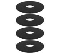 PACKOVE 4pcs Replacement Rim Sponges Salt Tray Accessory Easy Replacement Versatile Application Black Sponge for Bars Setting Glassware Cleaning