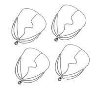 PACKOVE 4Pcs Rhinestones Head Chain Jewelry for Women Crystal Drop Hair Accessories for Halloween Cosplay Bridal Prom and Festivals Stylish and Stable Design for Stunning Looks