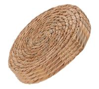 PACKOVE 4pcs round Woven Placemats Made of Natural Grass with Heat Insulation and Antislip Features, Elegant Rattan Coasters for Teapots and Teacups, for Tea Time and Dining Tables