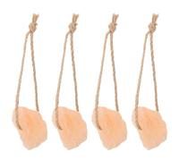 PACKOVE 4pcs Small Pet Salt Blocks Pendant for Rabbits and Small Animals, Supplement for Plant-eating Animals, Easy to Suspend Natural Salt Bricks for Farmhouse Use