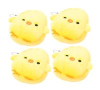 PACKOVE 4PCS Small Yellow Chicken Coin Purse Cute Change Storage Bag for Easter for Coins Keys Cash More Durable Easy to Carry Random Color