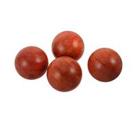 PACKOVE 4pcs Solid Rosewood Hand Exercise Balls for Elderly Natural Wooden Meditation Relaxation Aid with Hand Mobility and Finger Training for Silent Meditation Sessions