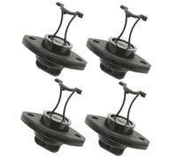 PACKOVE 4pcs Universal Kayak Drain Plug Kit for Boat and Yacht Black Plastic Drain Plug with Easy Installation Prevents Water Infiltration Replacement Part for Kayak Scupper