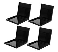 PACKOVE 4pcs Uv Gel Nail Organizer Dark Storage Case for Press-on Nail Glue with Black Base Light-proof Uv Solid Jelly Glue Container