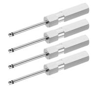 PACKOVE 4pcs Valve Stem Tool Kit with Magnetic Aluminum Alloy Heads, Valve Core Removal and Installation Set for Cars, Motorbikes, Bicycles and Trucks Tire Repair