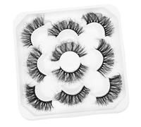 PACKOVE 5 Pairs Wispy Eyelash Flower Tray False Lash Extensions Lightweight False Eyelashes for Women Makeup Soft Material for Comfortable Wear