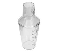 PACKOVE 500ml Cocktail Hand Shaker Two-Stage Drinks Shaker Creative PC Material Professional for Bar and Home Use