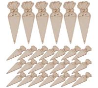 PACKOVE 50pcs Abstract Shape Wood Slices Wooden Cutouts Beige Wood Suitable for Writing and Painting DIY Crafts to Decorate Your Home