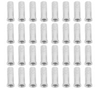 PACKOVE 50pcs Arrow Inserts Carbon Shaft Insert Replacement 7.6mm Id Aluminum Silver Quick Installation for Carbon Arrow Shafts Target Practice Archers