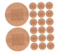PACKOVE 50PCS Breathable Adhesive Spot for Fingers and Joints Comfortable Fabric Round Large Portable Wound Care for Blister Prevention and Protection