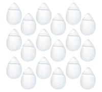 PACKOVE 50pcs Glass Beads Teardrop Hole Pendants Small Elegant Purple Amethyst Colour Exquisitely Crafted Easy Stringing for Necklaces Traditional Chinese Clothing Accessories