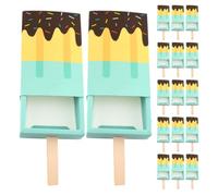 PACKOVE 50pcs Ice Pop Candy Box Paper Drawer Style Gift Box, Ice Cream Shape, Large Capacity, for Wedding Party Favors, Birthday Treat Packaging, Small Souvenir Packaging