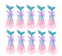 PACKOVE 50pcs Mermaid Triangle Pyramid Candy Boxes Wedding Candy Case Paper Party Favour Boxes Lightweight and Safe to Use for Baby Shower or Birthday Party