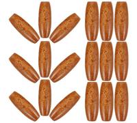 PACKOVE 50pcs Oval Wooden Beads for DIY Jewelry Making Loose Maple Wood Spacer Beads 8.5x22mm with 2.5mm Hole Brown Oval for Crafting Necklaces and Bracelets