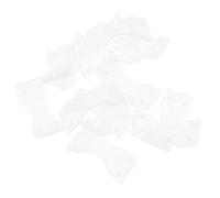 PACKOVE 50pcs Plastic Fixing Clips for Bandage White Portable Small Buckles for Elastic and Crepe Bandage Wraps Emergency Use for Outdoor Supplies