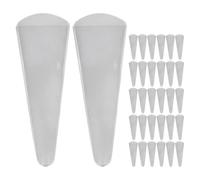 PACKOVE 50Pcs Reusable Protective Scissor Covers 4.13X1.38X0.08In PVC Plastic Scissors Cover Prevent Injury Prevent Scratching Safe Storage for Scissors