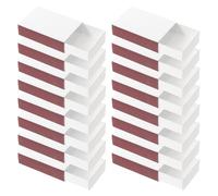 PACKOVE 50pcs White Paper Sliding Match Box Organizer with Double Sided Striker, Blank Matchstick Holder for Home Use, Classic Rustic Chic Design, Empty Match Containers