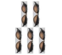 PACKOVE 5pairs Lazy Eye Shadow Eyelash Patch Kit Pre-cut Shadow False Lash Combo Instant Press for Women Cosplay Eye Makeup Stickers