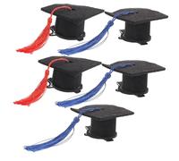 PACKOVE 5pcs Boy Girl Hair Clip Bachelor's Hat Hairpin Doctor's Shape Barrette Headdress