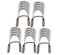 PACKOVE 5pcs Crystal Nail Extensions Press Nails French Tip Kit for Diy Manicure Salon