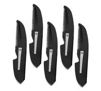 PACKOVE 5pcs Folding Beard Comb Small Portable Plastic Mustache Grooming Tool Lightweight Pocket Comb for Hair and Facial Hair Styling Men