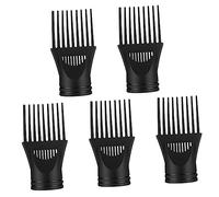 PACKOVE 5Pcs Hair Dryer Attachment Nozzle Reusable Blow Flat Nozzle for Hair Dryer Comb Lightweight Design for Easy Installation Reduces Frizz Enhances Shine