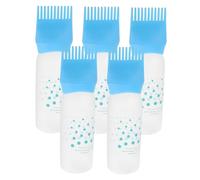 PACKOVE 5pcs Hair Dye Applicator Scale Multi-function Hair Coloring Tool for Oiling and Dying Lightweight Rinse Bottle and Comb for Salon Home Use