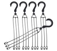 PACKOVE 5pcs Hanging Plant Pot Plastic Hooks Sturdy Flowerpot Hook with Simple Installation and Good Load-Bearing Capacity for Window Sill and Balconies