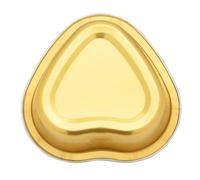 PACKOVE 5Pcs Heart Shape Melting Wax Bowl for Hair Removal Thin Application Depilatory Cream Bowl Golden Body Care Kit