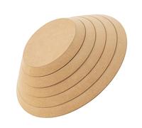 PACKOVE 5pcs Pottery Press Molds Clay Mould for Pottery Khaki Round Solid Wood Mold with Smooth Surface Stackable Structure Multi-Layer Design for Ceramic Handbuilding and Craft Projects
