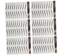 PACKOVE 6 Sheets 3d Hair-like Eyebrows Stickers Transfer Sticker Waterproof Natural Brow Look Temporary Tattoos for Beauty Bloggers and Makeup Lovers