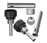 PACKOVE 6pcs 2 Sets Soldering Iron Sleeve Handle Parts Stainless Steel Abs Easy Installation Great Fit for Soldering Iron Handle