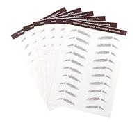 PACKOVE 6pcs Artificial Eyebrow Stickers Easy to Apply Realistic Brow Transfers for Instant Natural Look No Mess for All Makeup Enthusiasts