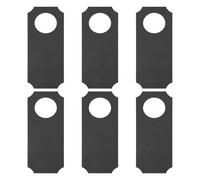 PACKOVE 6pcs Black Writable Door Hanger Signs with Chalk Erasable Text Synthetic Material Double Sided Door Signs for Meeting Room and Home Decoration