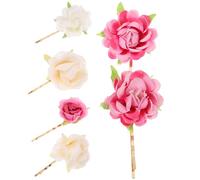 PACKOVE 6pcs Bohemian Flower Hair Clips Small Floral Barrettes Lightweight Chic Bobby Accessories for Beach Women