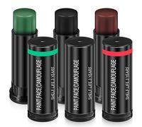 PACKOVE 6pcs Camo Face Paint Sticks Sports Eye Sticks Football Face Paint Baseball Athlete Makeup Sports Accessories