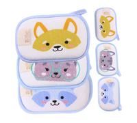 PACKOVE 6pcs Cartoon Bathing Gloves Rubbing Towels Wash Clothes Boys and Girls Bath Supplies Animals Showering Gloves Exfoliating Mitts for Bathtub Newborn Twins