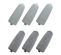 PACKOVE 6Pcs Electronic Foot File Replacement Heads Curved Roller Heads for Callus Removal and Dead Skin Exfoliation Compatible with Electric Foot Grinders