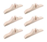 PACKOVE 6pcs Folding Room Divider Base Partition Board Holders Wood Natural Elegant Creative Base Design Enhances Stability Easy Installation for Hotels and Offices